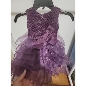 NWT Wedding Sequined Flower Girls Dress Tutu Formal Girl's Evening Dress